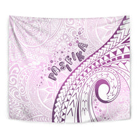 Pasifika Festival Tapestry Tribal Pattern Lilac Version LT01 - Polynesian Pride