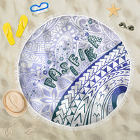 Pasifika Festival Beach Blanket Tribal Pattern Violet Version LT01 One Size 150cm Purple - Polynesian Pride