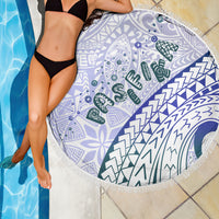 Pasifika Festival Beach Blanket Tribal Pattern Violet Version LT01 - Polynesian Pride