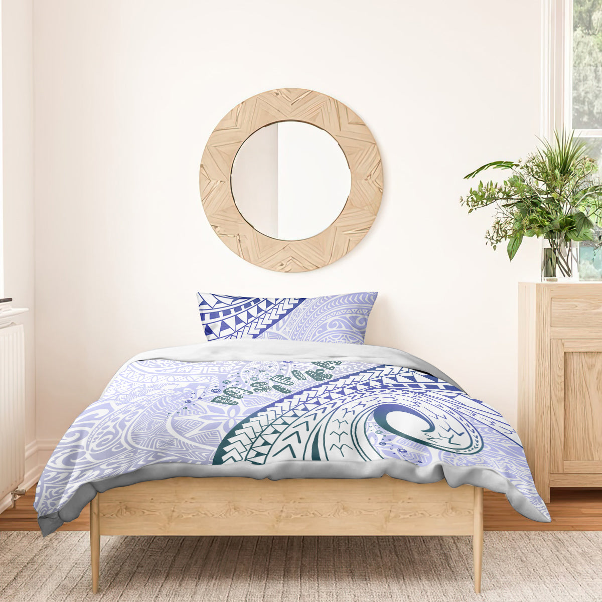 Pasifika Festival Bedding Set Tribal Pattern Violet Version LT01 - Polynesian Pride