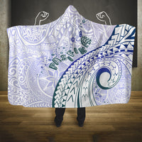 Pasifika Festival Hooded Blanket Tribal Pattern Violet Version LT01 One Size Purple - Polynesian Pride