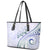 Pasifika Festival Leather Tote Bag Tribal Pattern Violet Version