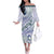 Pasifika Festival Off The Shoulder Long Sleeve Dress Tribal Pattern Violet Version LT01 Women Purple - Polynesian Pride