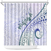 Pasifika Festival Shower Curtain Tribal Pattern Violet Version LT01 Purple - Polynesian Pride