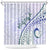 Pasifika Festival Shower Curtain Tribal Pattern Violet Version