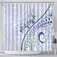 Pasifika Festival Shower Curtain Tribal Pattern Violet Version LT01 - Polynesian Pride