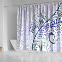 Pasifika Festival Shower Curtain Tribal Pattern Violet Version LT01 - Polynesian Pride