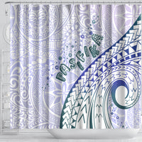 Pasifika Festival Shower Curtain Tribal Pattern Violet Version LT01 - Polynesian Pride