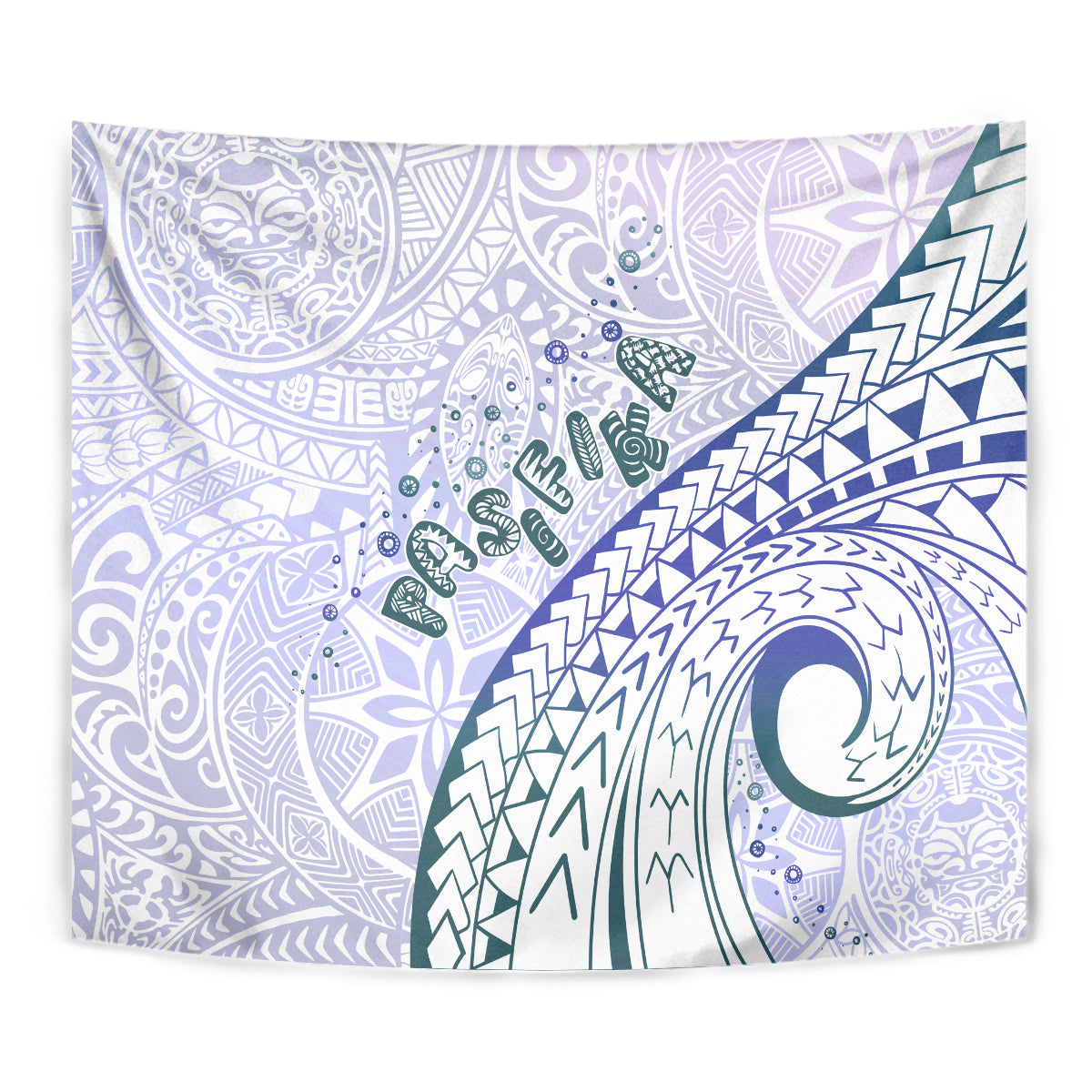 Pasifika Festival Tapestry Tribal Pattern Violet Version LT01 - Polynesian Pride