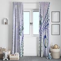 Pasifika Festival Window Curtain Tribal Pattern Violet Version LT01 - Polynesian Pride