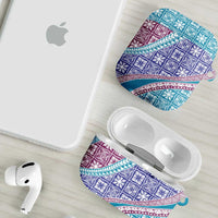 Hawaiian Quilt Pattern AirPods Case Purple Blue Color Mixed LT01 - Polynesian Pride
