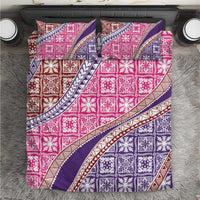 Hawaiian Quilt Pattern Bedding Set Sweet Color Mixed LT01 Pink - Polynesian Pride