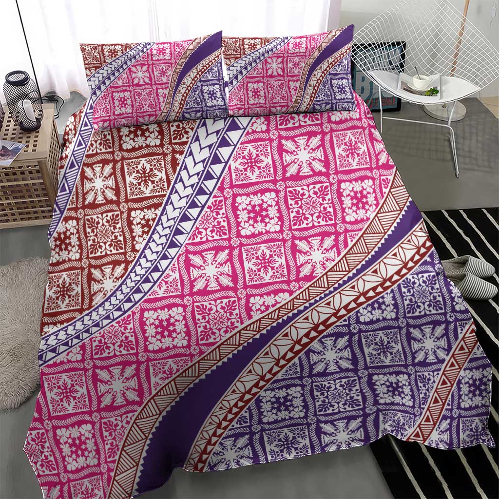 Hawaiian Quilt Pattern Bedding Set Sweet Color Mixed LT01 - Polynesian Pride