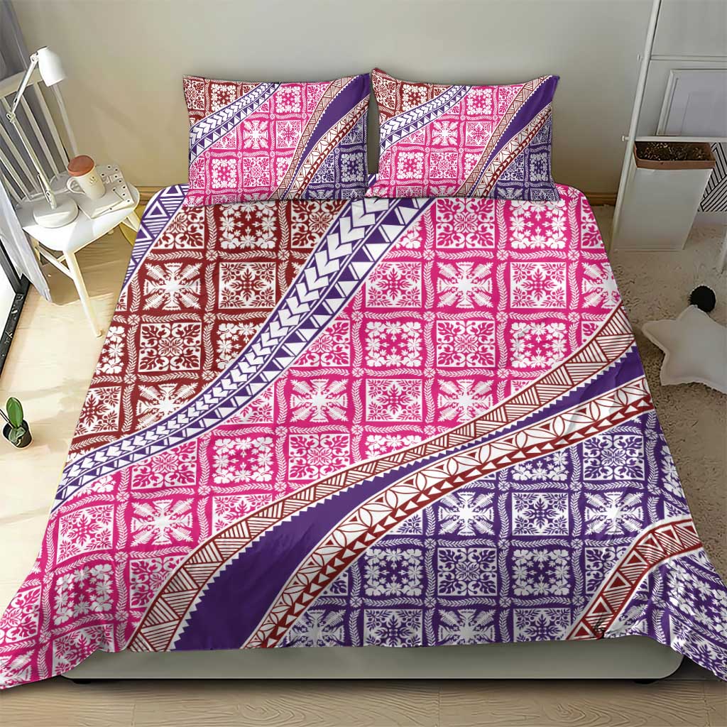 Hawaiian Quilt Pattern Bedding Set Sweet Color Mixed LT01 - Polynesian Pride