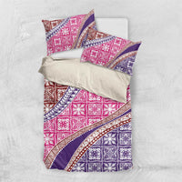 Hawaiian Quilt Pattern Bedding Set Sweet Color Mixed LT01 US Twin 172cm x 218cm Pink - Polynesian Pride