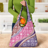 Hawaiian Quilt Pattern Grocery Bag Sweet Color Mixed LT01 - Polynesian Pride