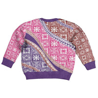 Hawaiian Quilt Pattern Kid Ugly Christmas Sweater Sweet Color Mixed LT01 - Polynesian Pride