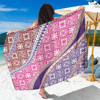 Hawaiian Quilt Pattern Sarong Sweet Color Mixed LT01 One Size 44 x 66 inches Pink - Polynesian Pride