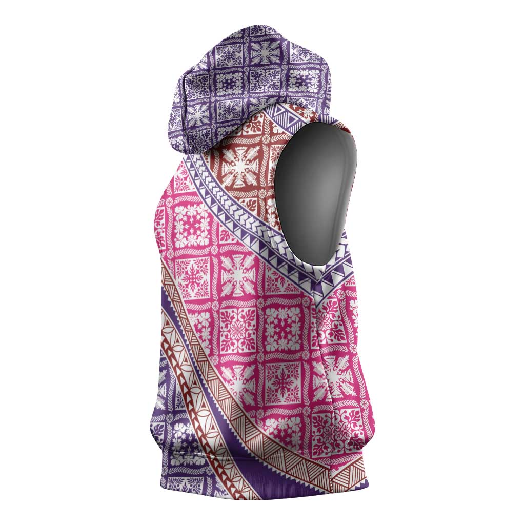Hawaiian Quilt Pattern Sleeveless Hoodie Sweet Color Mixed LT01 - Polynesian Pride