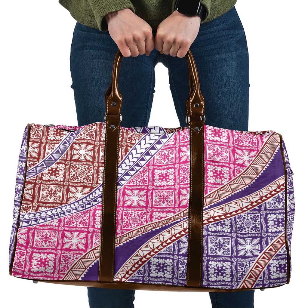 Hawaiian Quilt Pattern Travel Bag Sweet Color Mixed LT01 Pink - Polynesian Pride