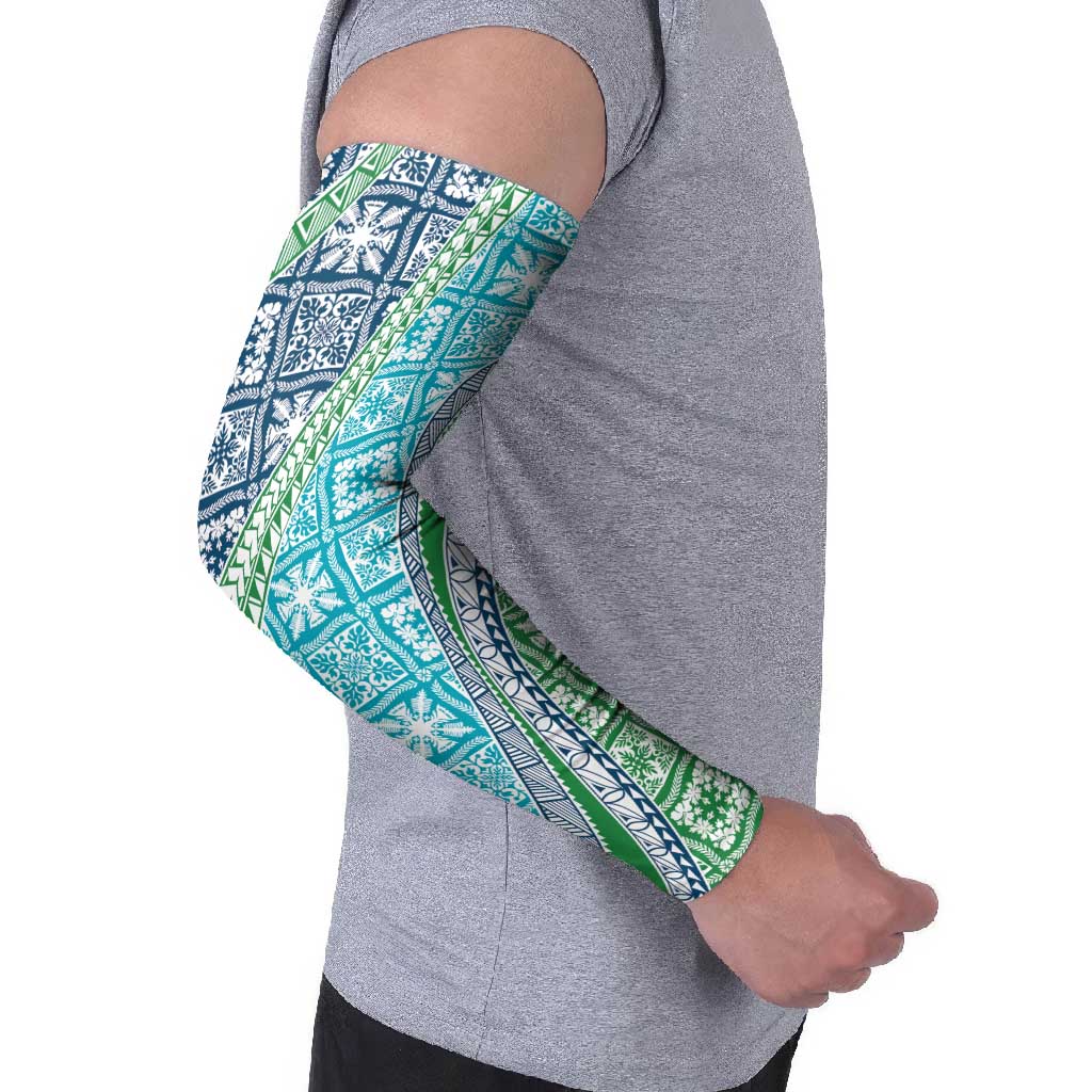 Hawaiian Quilt Pattern Arm Sleeves Fresh Color Mixed LT01 - Polynesian Pride