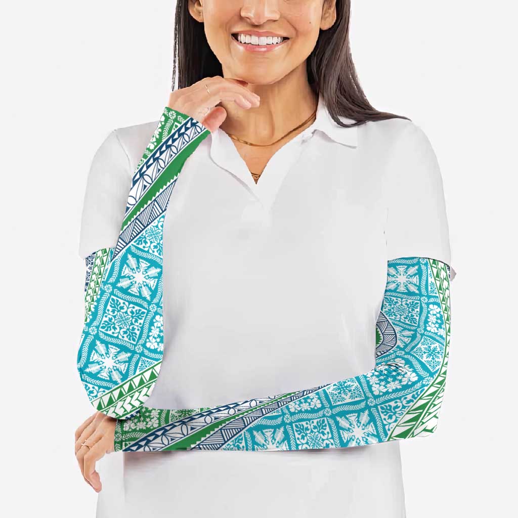 Hawaiian Quilt Pattern Arm Sleeves Fresh Color Mixed LT01 - Polynesian Pride