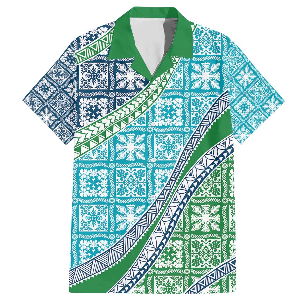 Hawaiian Quilt Pattern Hawaiian Shirt Fresh Color Mixed LT01 Green - Polynesian Pride