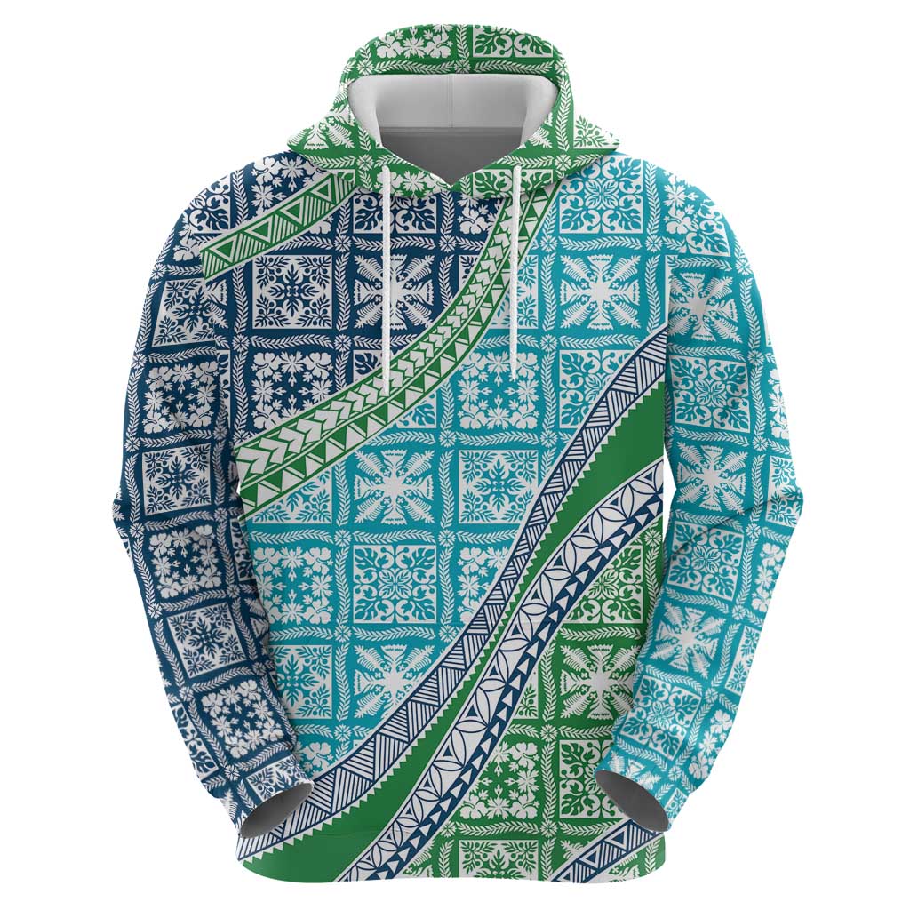 Hawaiian Quilt Pattern Hoodie Fresh Color Mixed LT01 - Polynesian Pride