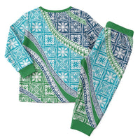 Hawaiian Quilt Pattern Christmas Pajama Set Fresh Color Mixed LT01 - Polynesian Pride