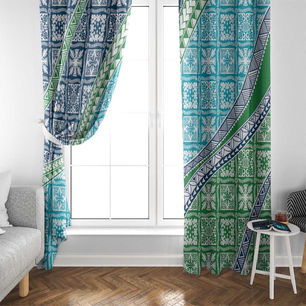 Hawaiian Quilt Pattern Window Curtain Fresh Color Mixed LT01 - Polynesian Pride