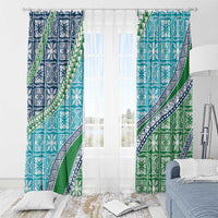 Hawaiian Quilt Pattern Window Curtain Fresh Color Mixed LT01 - Polynesian Pride