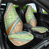 Hawaiian Quilt Pattern Car Seat Cover Green Chestnut Color Mixed LT01 One Size Green - Polynesian Pride