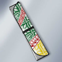 Hawaiian Quilt Pattern Auto Sun Shade Special Color Mixed LT01 - Polynesian Pride