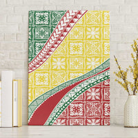 Hawaiian Quilt Pattern Canvas Wall Art Special Color Mixed LT01 Without Frame Multicolor - Polynesian Pride