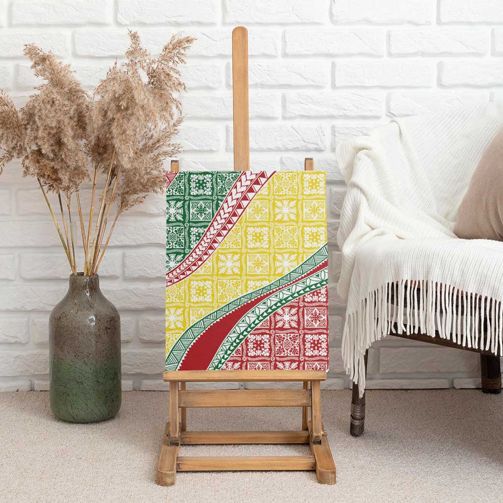 Hawaiian Quilt Pattern Canvas Wall Art Special Color Mixed LT01 - Polynesian Pride