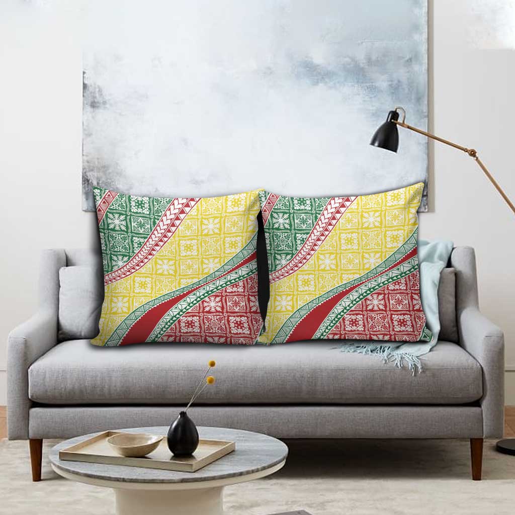 Hawaiian Quilt Pattern Pillow Cover Special Color Mixed LT01 - Polynesian Pride