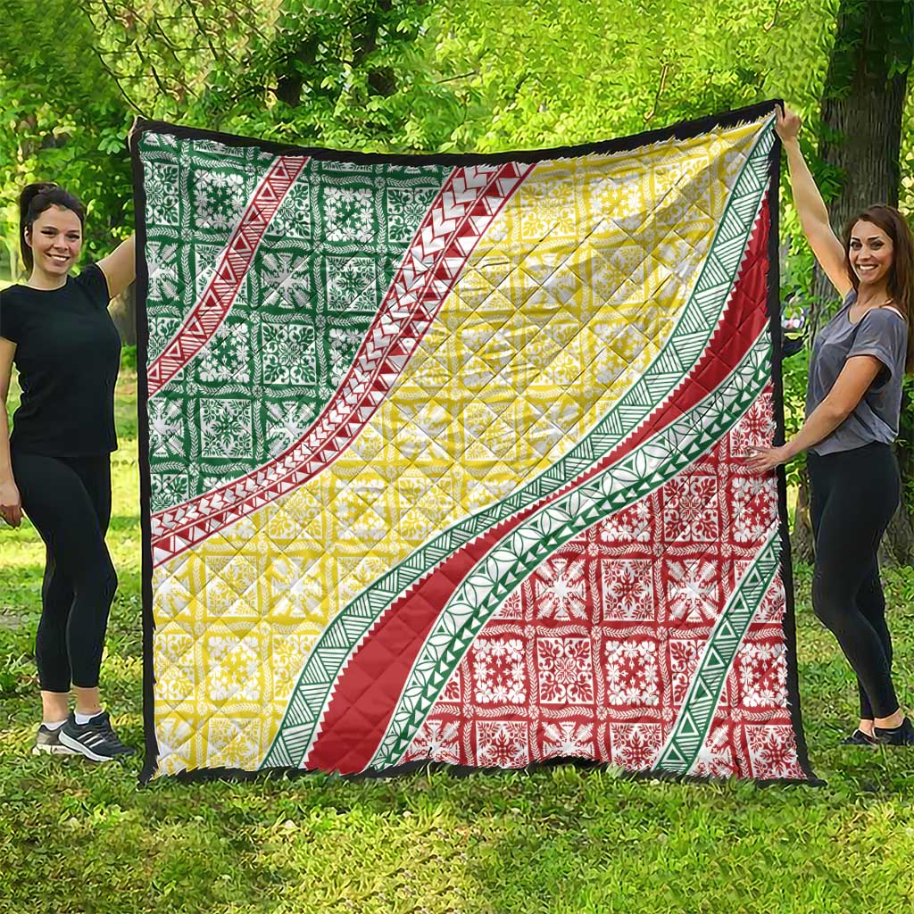 Hawaiian Quilt Pattern Quilt Special Color Mixed LT01 - Polynesian Pride