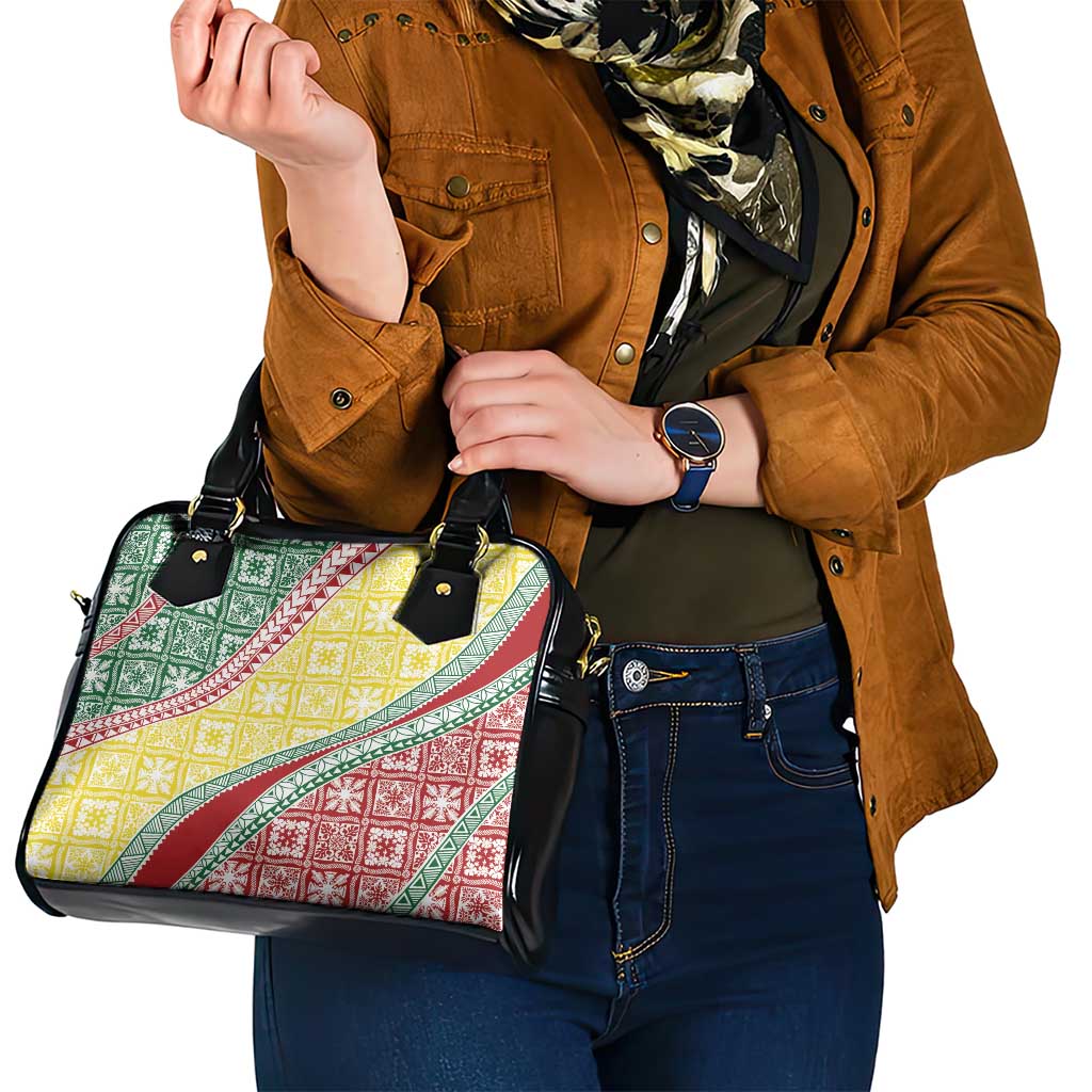 Hawaiian Quilt Pattern Shoulder Handbag Special Color Mixed LT01 - Polynesian Pride