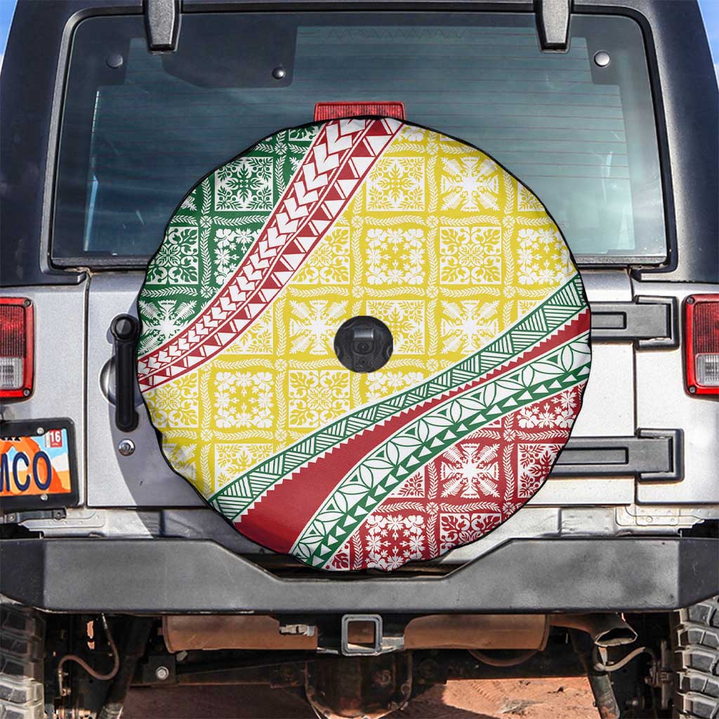 Hawaiian Quilt Pattern Spare Tire Cover Special Color Mixed LT01 Multicolor - Polynesian Pride