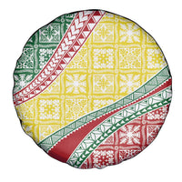 Hawaiian Quilt Pattern Spare Tire Cover Special Color Mixed LT01 - Polynesian Pride