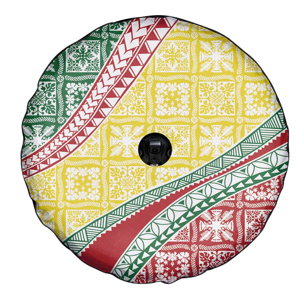 Hawaiian Quilt Pattern Spare Tire Cover Special Color Mixed LT01 - Polynesian Pride