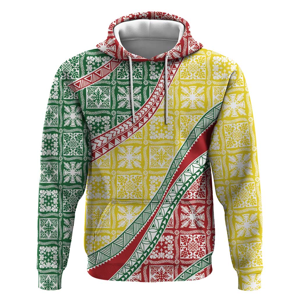 Hawaiian Quilt Pattern Zip Hoodie Special Color Mixed LT01 Pullover Hoodie Multicolor - Polynesian Pride
