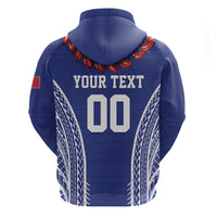 Custom Rugby Samoa 2026 Hoodie UlaFala Polynesian Pattern LT01 - Polynesian Pride