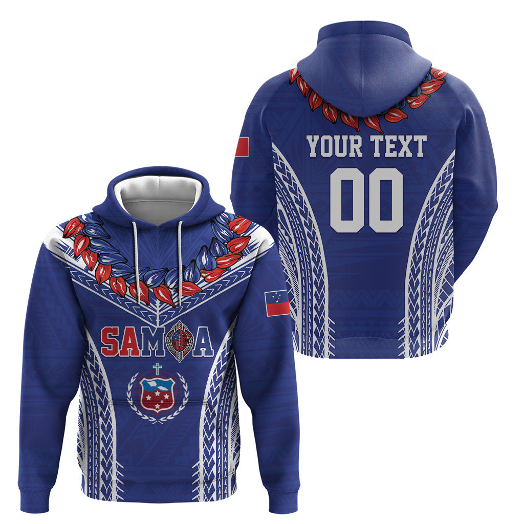 Custom Rugby Samoa 2026 Hoodie UlaFala Polynesian Pattern LT01 - Polynesian Pride