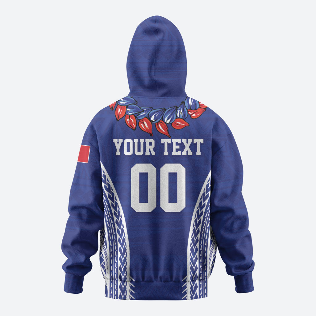 Custom Rugby Samoa 2026 Hoodie UlaFala Polynesian Pattern LT01 - Polynesian Pride