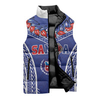 Custom Rugby Samoa 2026 Sleeveless Puffer Jacket UlaFala Polynesian Pattern LT01 - Polynesian Pride