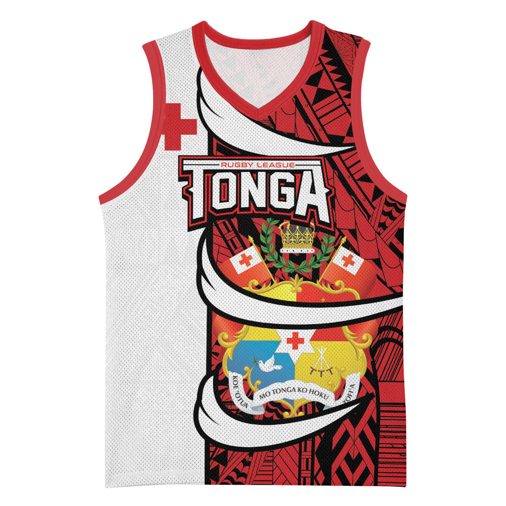 Custom Rugby Tonga 2026 Basketball Jersey Ngatu Pattern Special Version