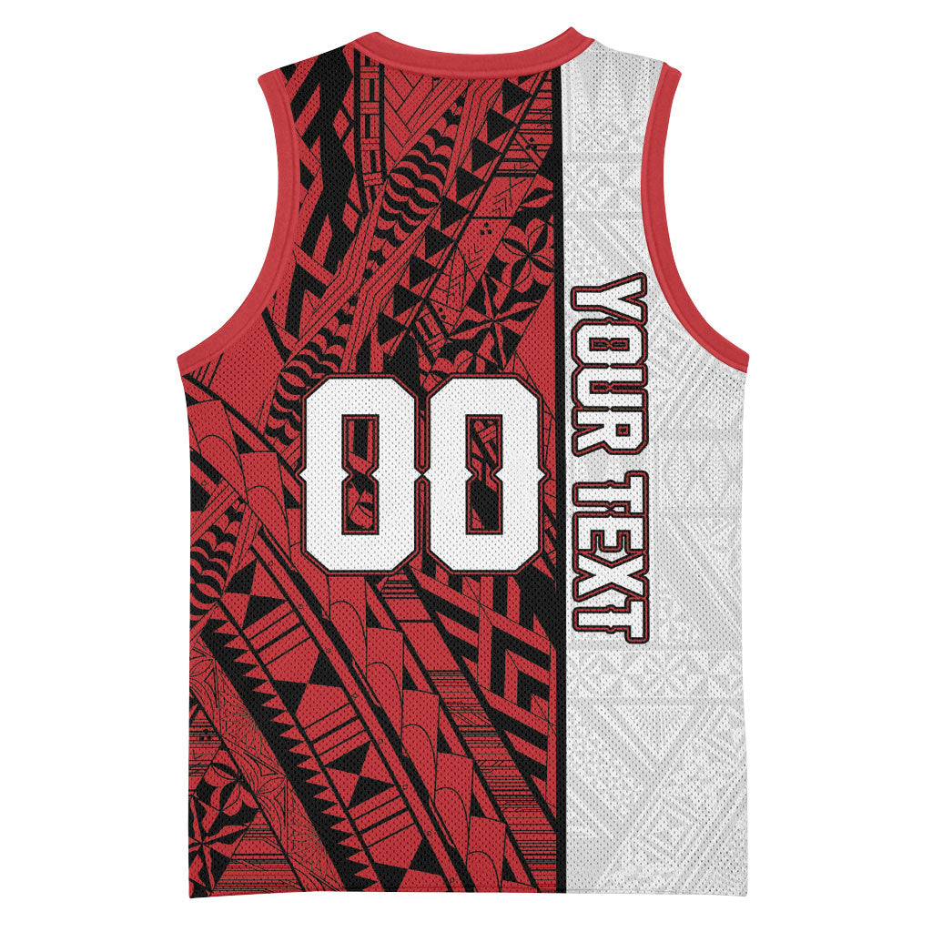 Custom Rugby Tonga 2026 Basketball Jersey Ngatu Pattern Special Version