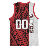 Custom Rugby Tonga 2026 Basketball Jersey Ngatu Pattern Special Version