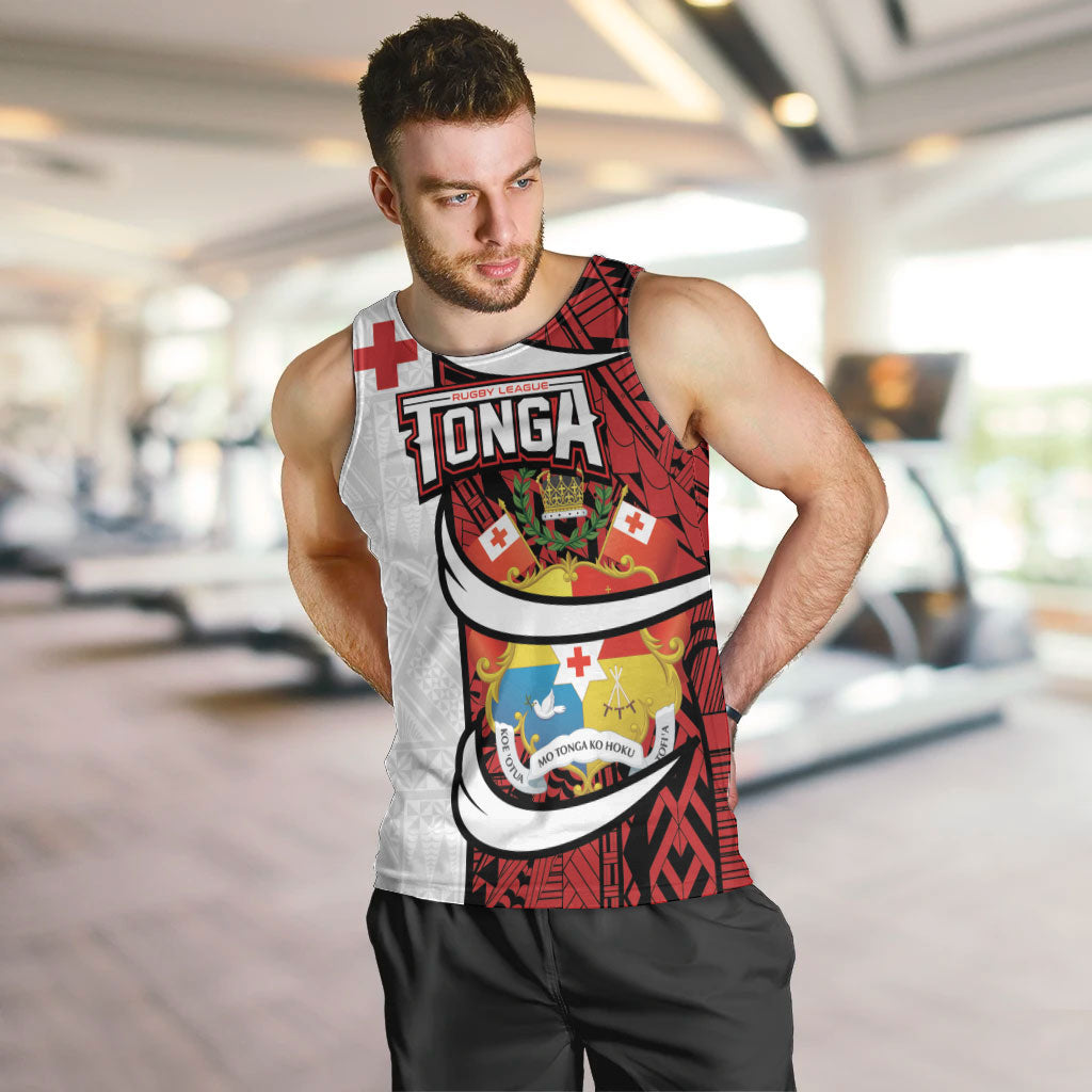 Custom Rugby Tonga 2026 Men Tank Top Ngatu Pattern Special Version